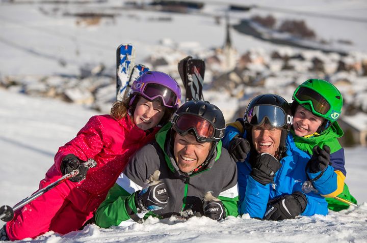 Family time in Zernez